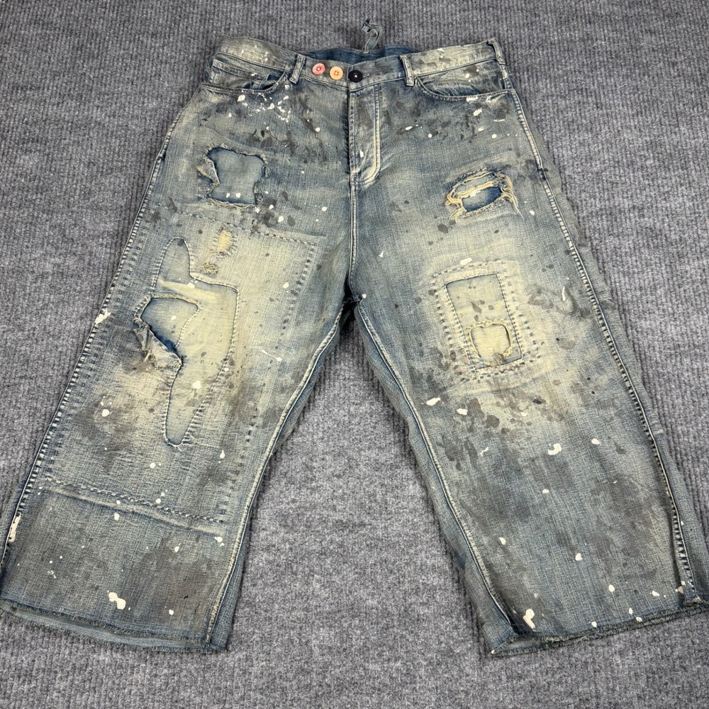 Magnolia Pearl Dani Blues Denims Jeans Womens OS Washed Indigo Boho Lagom Hippie
